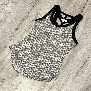 Cut-out Chevron Racerback Tank Top